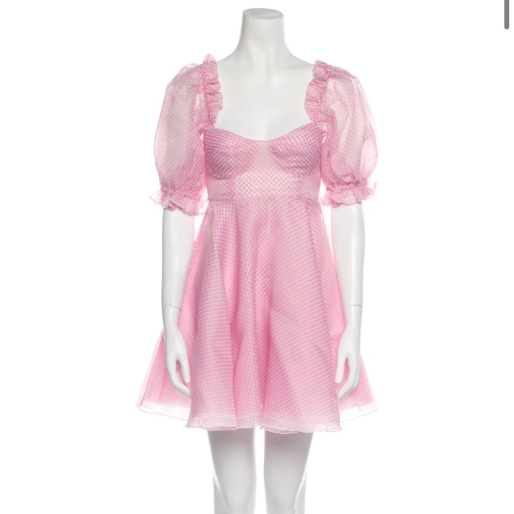 Selkie pink gingham dress